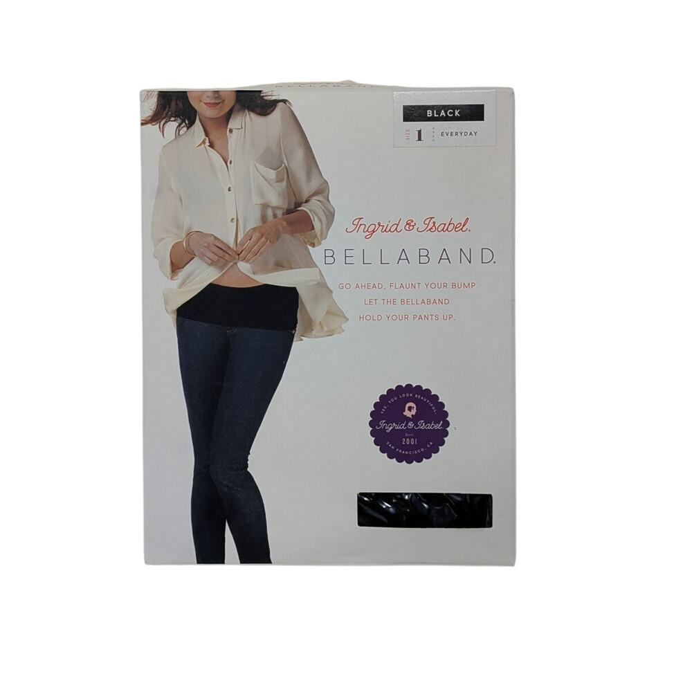 Ingrid & Isabel Bellaband Pregnancy‎ Belly Band Everday Size 1 Black